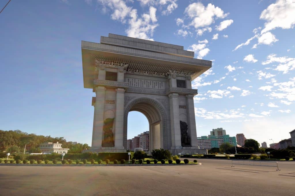 arc detriomphe pyongyang Arc de Triomphe in Pyongyang, Noord-Korea