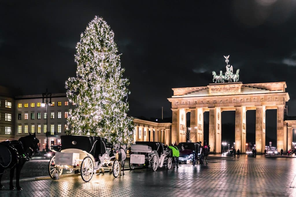brandenburger tor kerst berlijn Brandenburger Tor kerst in Berlijn, Duitsland