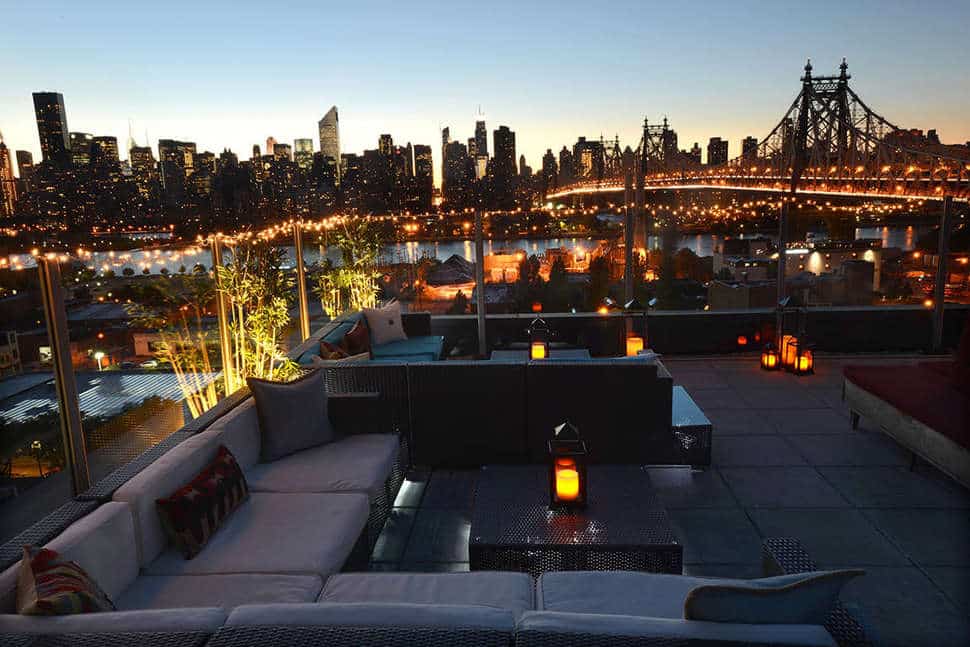 dakterras z hotel nyc in new york city verenigde staten Dakterras van Z Hotel NYC in New York City, Verenigde Staten