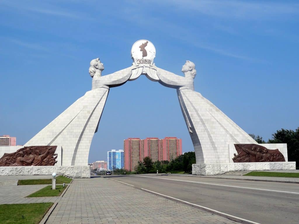 herenigingsboog pyongyang noord korea Herenigingsboog in Pyongyang Noord-Korea