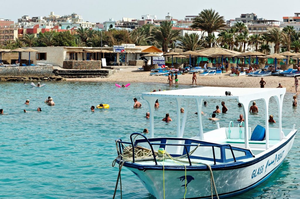strand the three corners empire hotel in hurghada egypte Strand bij The Three Corners Empire hotel in Hurghada, Egypte