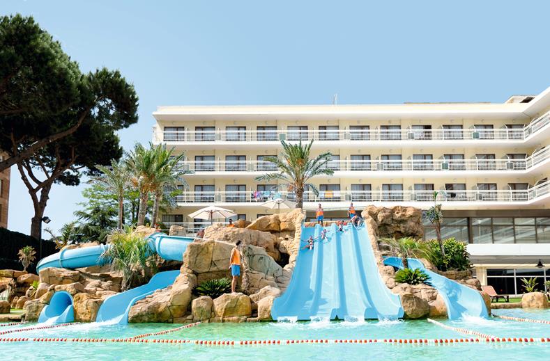 glijbanen hotel evenia olympic park in lloret de mar spanje Glijbanen van Hotel Evenia Olympic Park in Lloret de Mar, Spanje