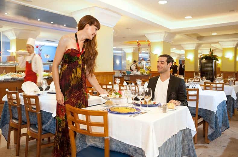 restaurant top pineda palace in pineda de mar spanje Restaurant van hotel Top Pineda Palace in Pineda de Mar, Spanje