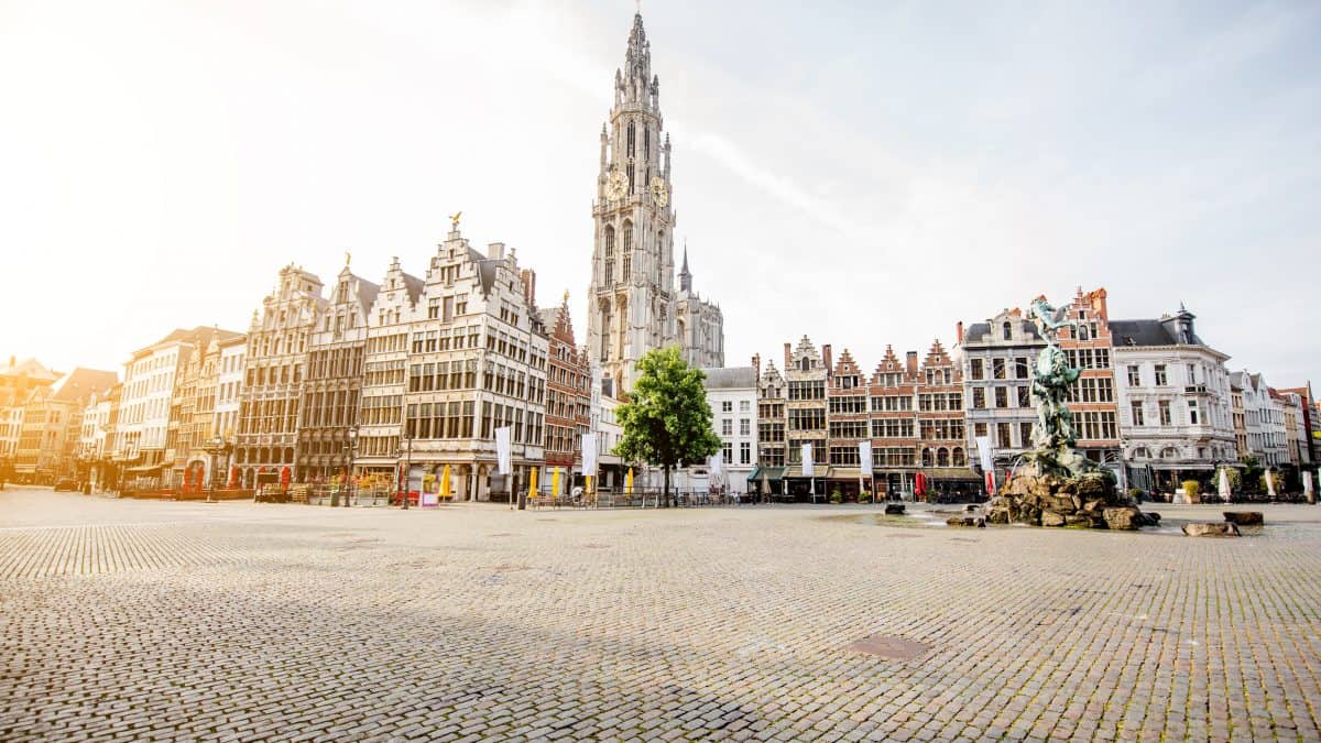 Grote markt in Antwerpen, België