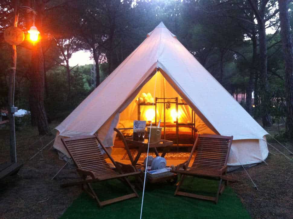 Tent van Camping Bella Sardinia in Santa Catarina, Sardinie, Italie