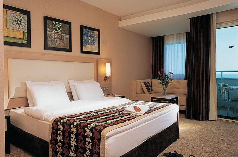 Hotelkamer van Long Beach Resort en Spa in Alanya, Turkije