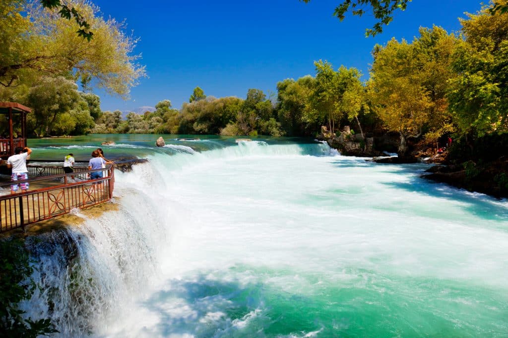 Waterval van Manavgat bij Side in Turkije