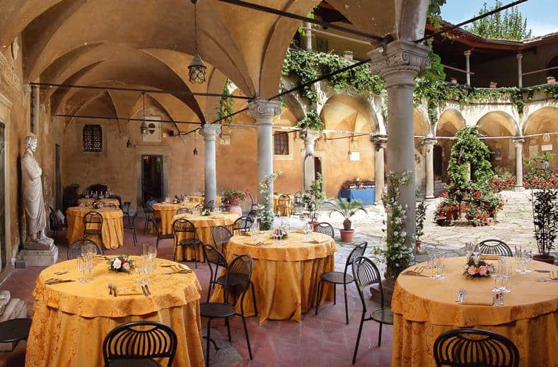 Restaurant van Villa Casagrande in Figline Valdarno, Italië