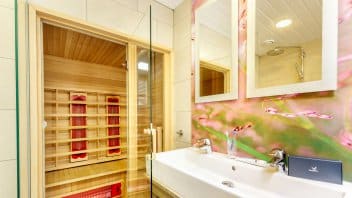 sauna centerparcs huttenheugte dalen drenthe Sauna van cottage Centerparcs de Huttenheugte, dalen Drenthe