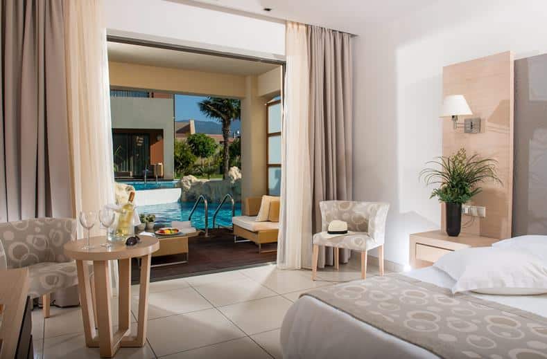hotelkamer zwembad astir odysseus in tigaki kos Hotelkamer van Astir Odysseus in Tigaki, Kos