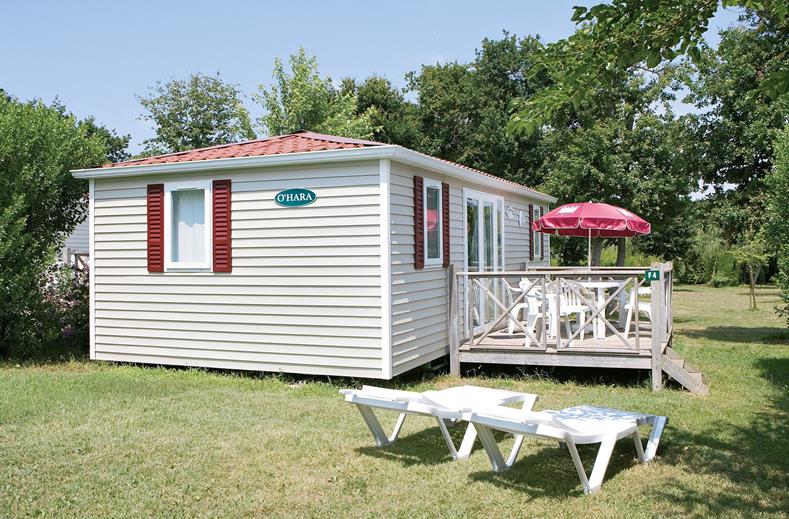 stacaravan camping sequoia parc in st just luzac frankrijk Stacaravan van Camping Sequoia Parc in St. Just Luzac, Frankrijk