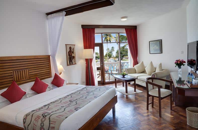 hotelkamer amani tiwi beach resort in mombasa kenia Hotelkamer van Amani Tiwi Beach Resort in Mombasa, Kenia