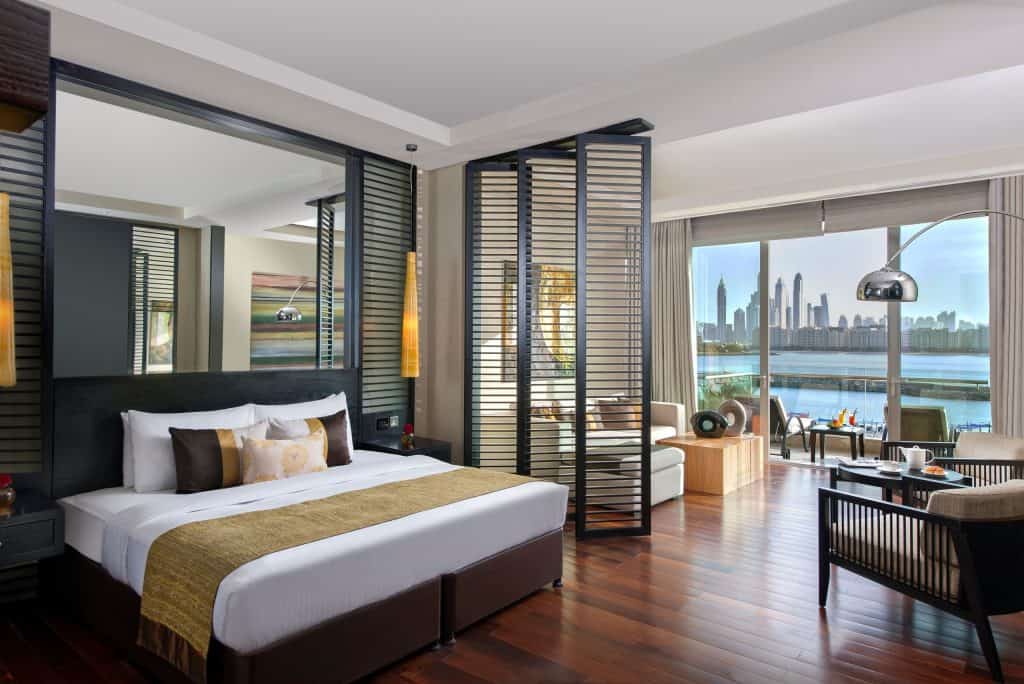hotelkamer rixos the palm in dubai verenigde arabische emiraten Hotelkamer van Rixos The Palm in Dubai, Verenigde Arabische Emiraten