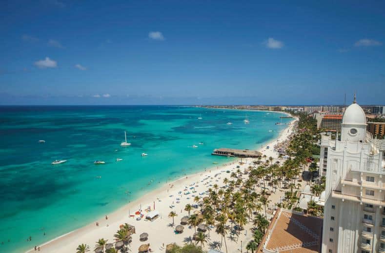 Ligging van RIU Palace Antillas in Palm Beach, Aruba