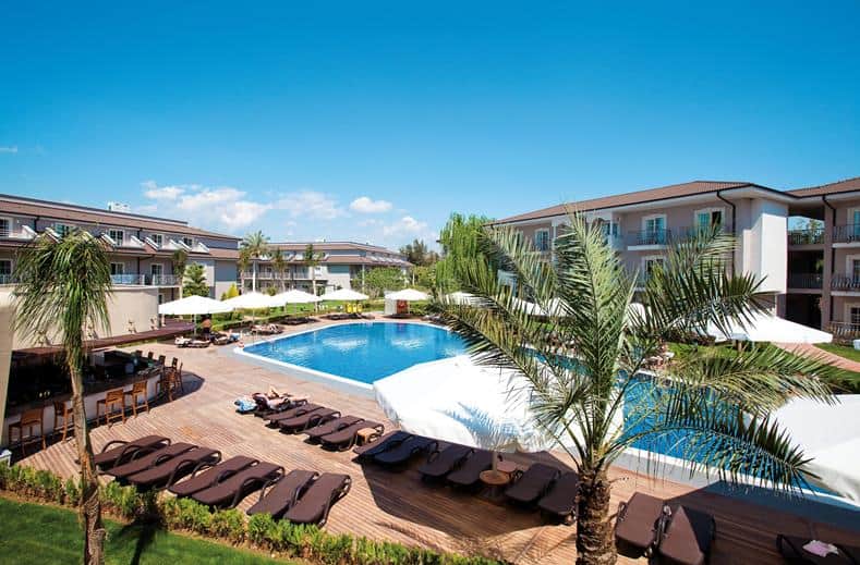 overzicht sunis elita beach in side turkije Hotelkamers van Sunis Elita Beach in Side, Turkije
