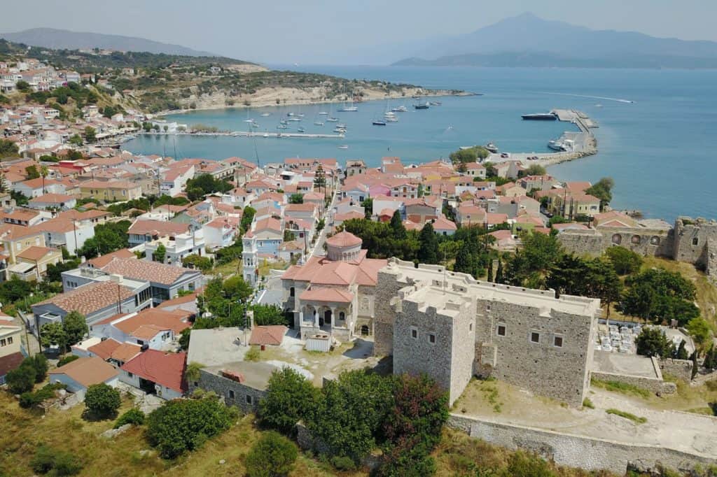 uitzicht pythagorion samos Uitzicht op Pythagorion, Samos