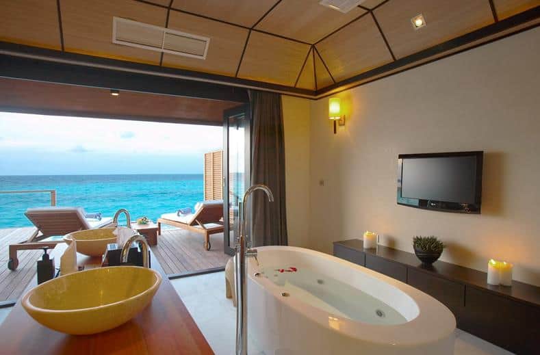 villa lily beach resort en spa in zuid ari atol malediven Hotelkamer van Lily Beach Resort en Spa in Zuid-Ari Atol, Malediven