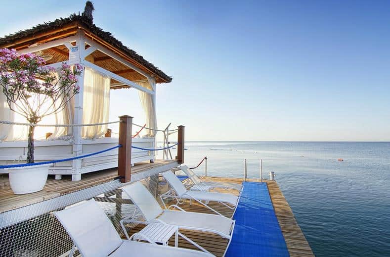 Zee van Baia Lara in Antalya, Turkije