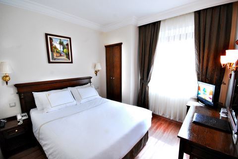 hotelkamer hotel golden crown in istanbul turkije Hotelkamer van hotel Golden Crown in Istanbul, Turkije