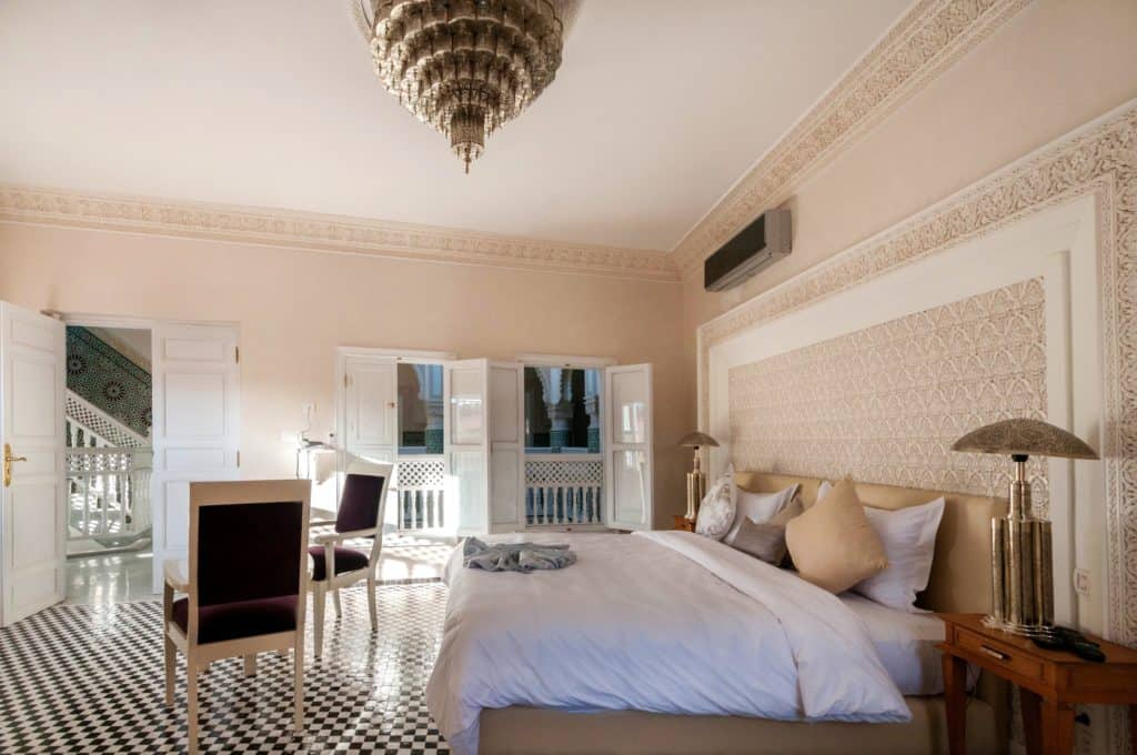 hotelkamer riad dar grawa in marrakech marokko Hotelkamer van Riad Dar Grawa in Marrakech, Marokko