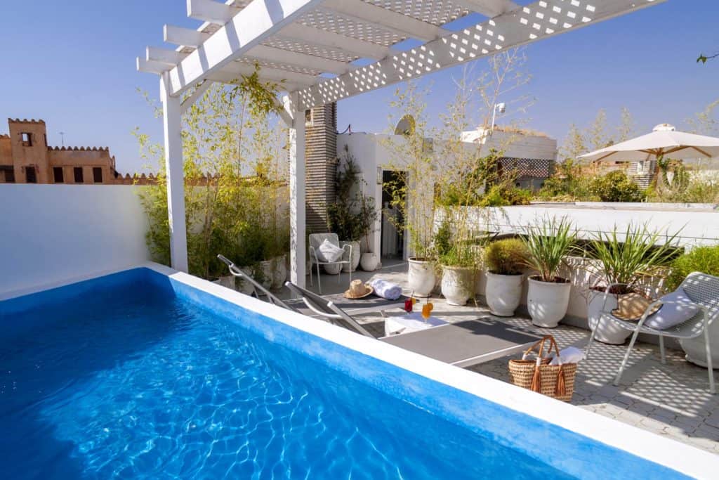 zwembad riad dar grawa in marrakech marokko Riad Dar Grawa in Marrakech, Marokko
