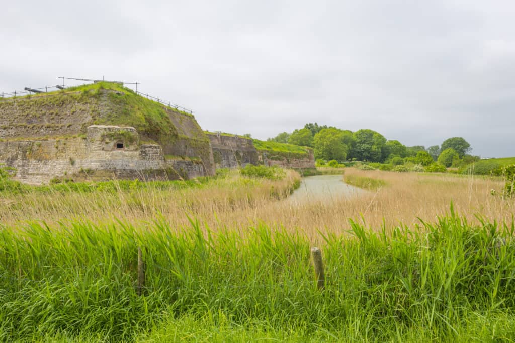 uitzicht historische vesting zeeland Uitzicht op een historische vesting in Zeeland