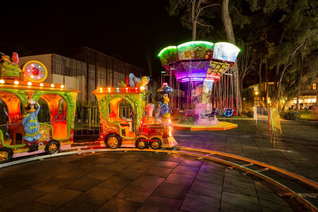 Kermis van Voyage Sorgun in Side, Turkse Rivièra, Turkije