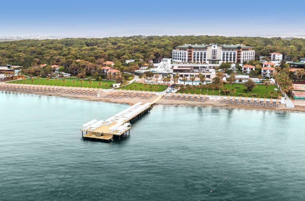 Ligging van Voyage Sorgun in Side, Turkse Rivièra, Turkije