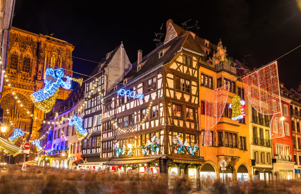 Kerstmarkt van Straatsburg in Frankrijk