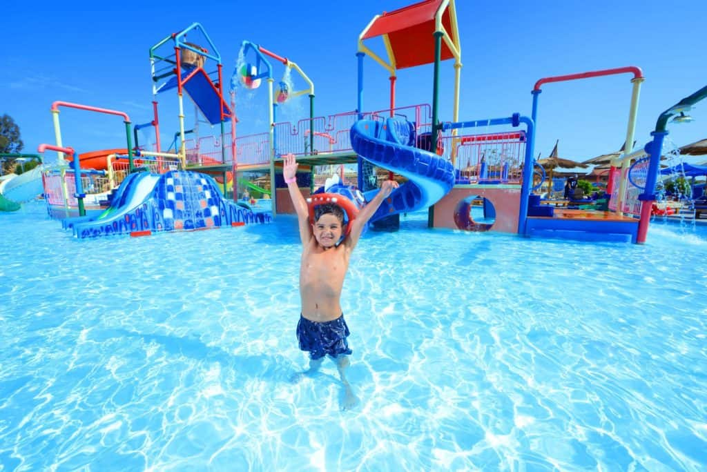 kinderbad jungle aqua park in hurghada rode zee egypte Kinderbad van Jungle Aqua Park in Hurghada, Rode Zee, Egypte