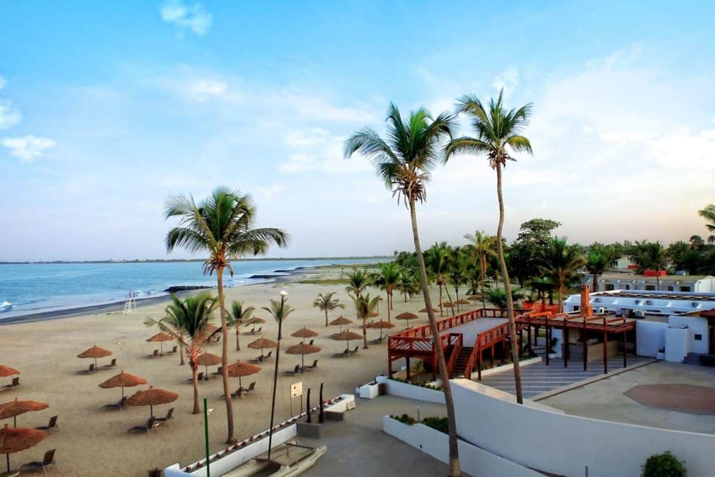 ligging sun beach in bakau western gambia Ligging van Sun Beach in Bakau, Western, Gambia
