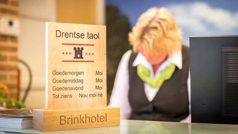 Receptie van Brinkhotel in Zuidlaren, Drenthe, Nederland