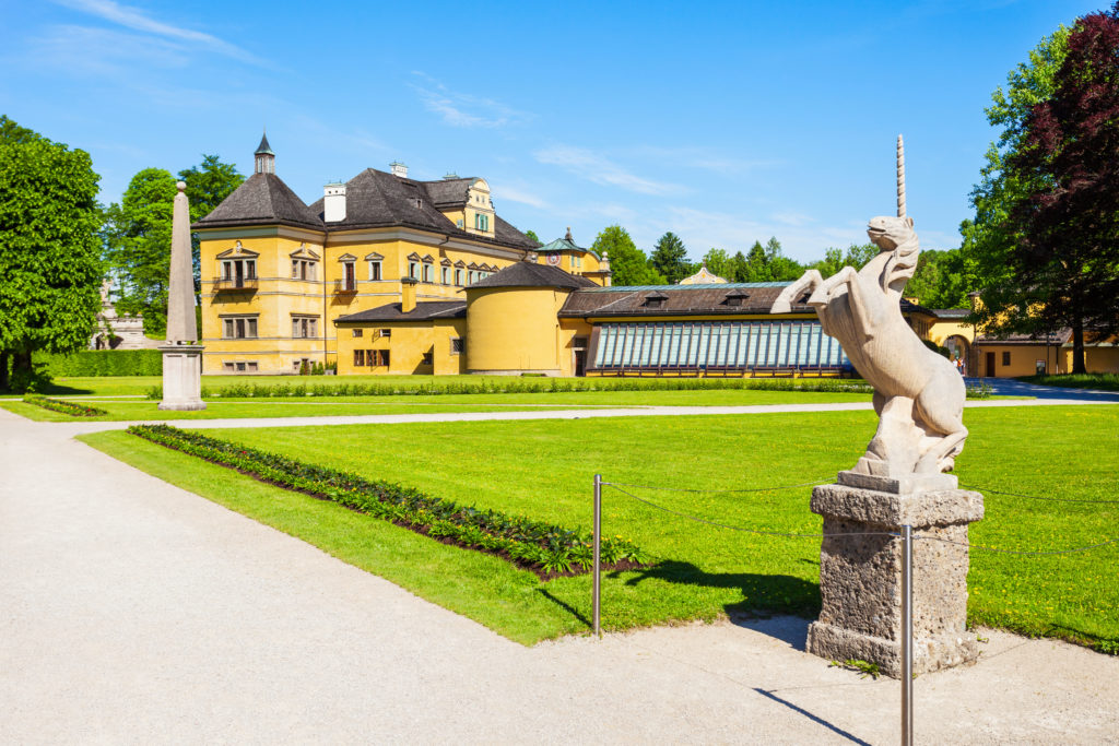 schloss hellbrunn salzburg oostenrijk Schloss Hellbrunn in Salzburg, Oostenrijk