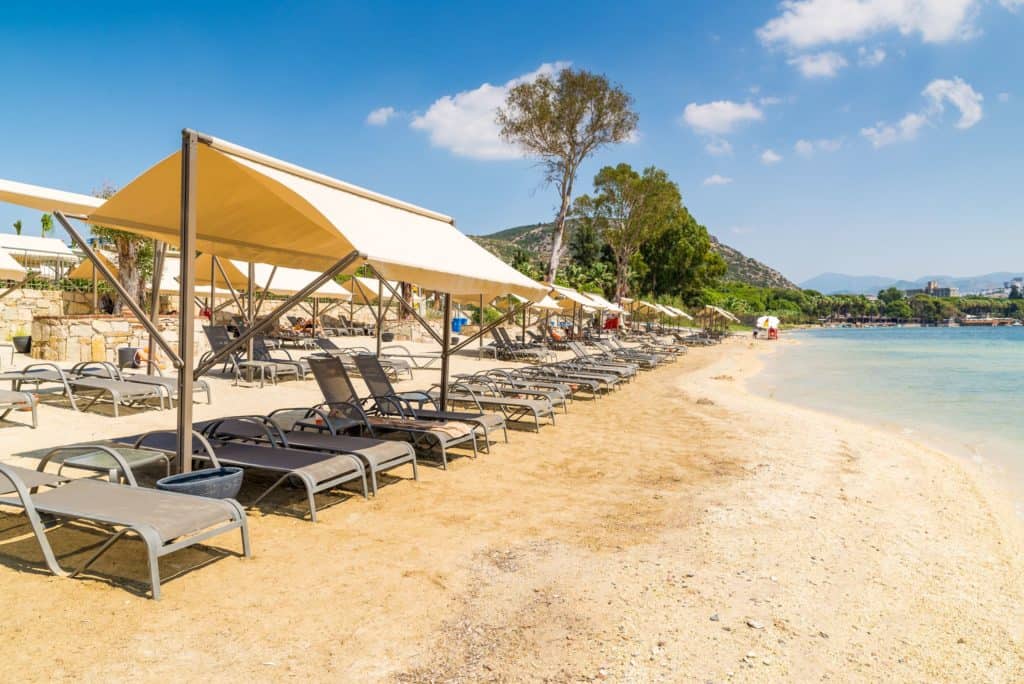 strand amara sealight elite in kusadasi noord egeische kust turkije Strand van Amara Sealight Elite in Kusadasi, Noord-Egeïsche Kust, Turkije