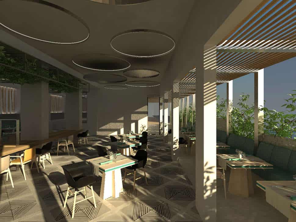 restaurant blue lagoon city hotel in kos stad kos griekenland Restaurant van Blue Lagoon City Hotel in Kos-Stad, Kos, Griekenland