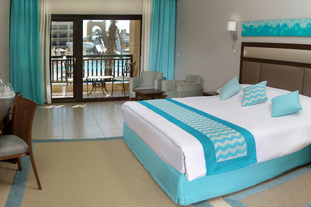 Hotelkamer van Steigenberger Aqua Magic in Hurghada, Rode Zee, Egypte
