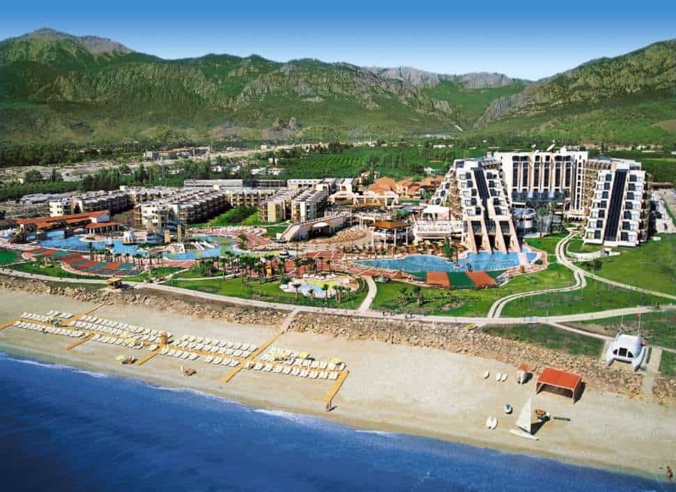 Ligging van Limak Limra Hotel Resort in Kemer, Turkse Rivièra, Turkije