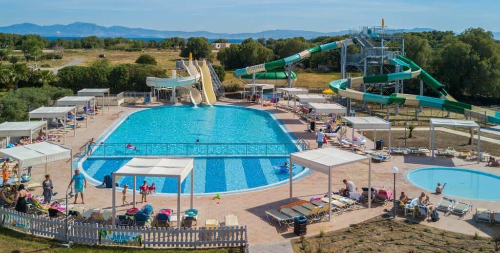 Waterpark van Kipriotis Village Resort in Psalidi, Kos, Griekenland