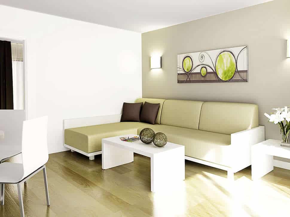 woonkamer hl paradise island in playa blanca lanzarote spanje Woonkamer van appartement van HL Paradise Island in Playa Blanca, Lanzarote, Spanje