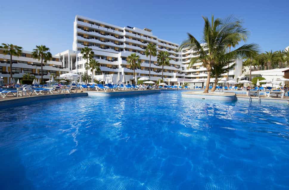 zwembad iberostar las dalias in costa adeje tenerife spanje Zwembad van Iberostar Las Dalias in Costa Adeje, Tenerife, Spanje