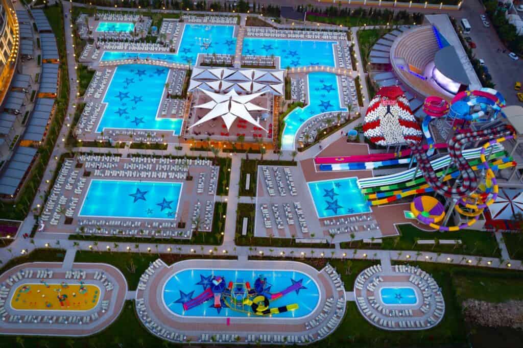 zwembaden royal seginus in lara beach turkse riviera turkije Zwembaden van Royal Seginus in Lara Beach, Turkse Rivièra, Turkije