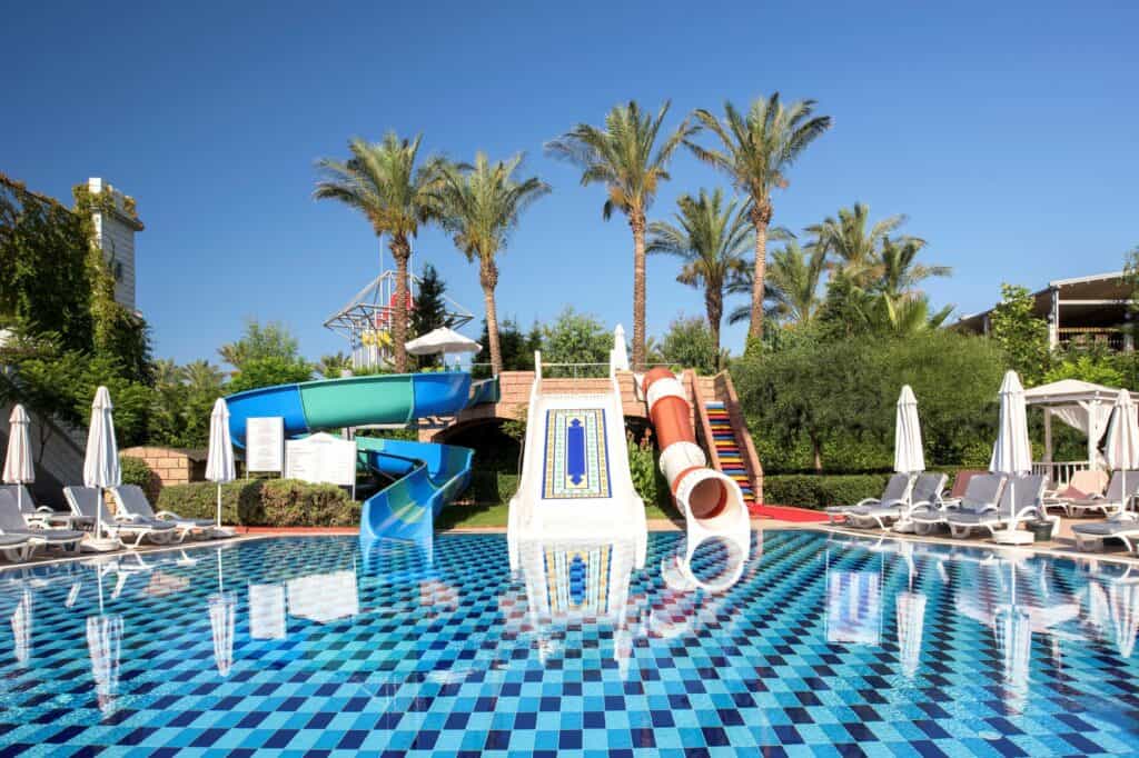 Kinderbad van Delphin Imperial Lara in Lara Beach, Turkse Rivièra, Turkije