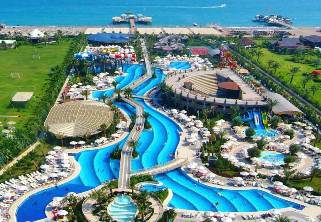 Ligging van Royal Holiday Palace in Lara Beach, Turkse Rivièra, Turkije