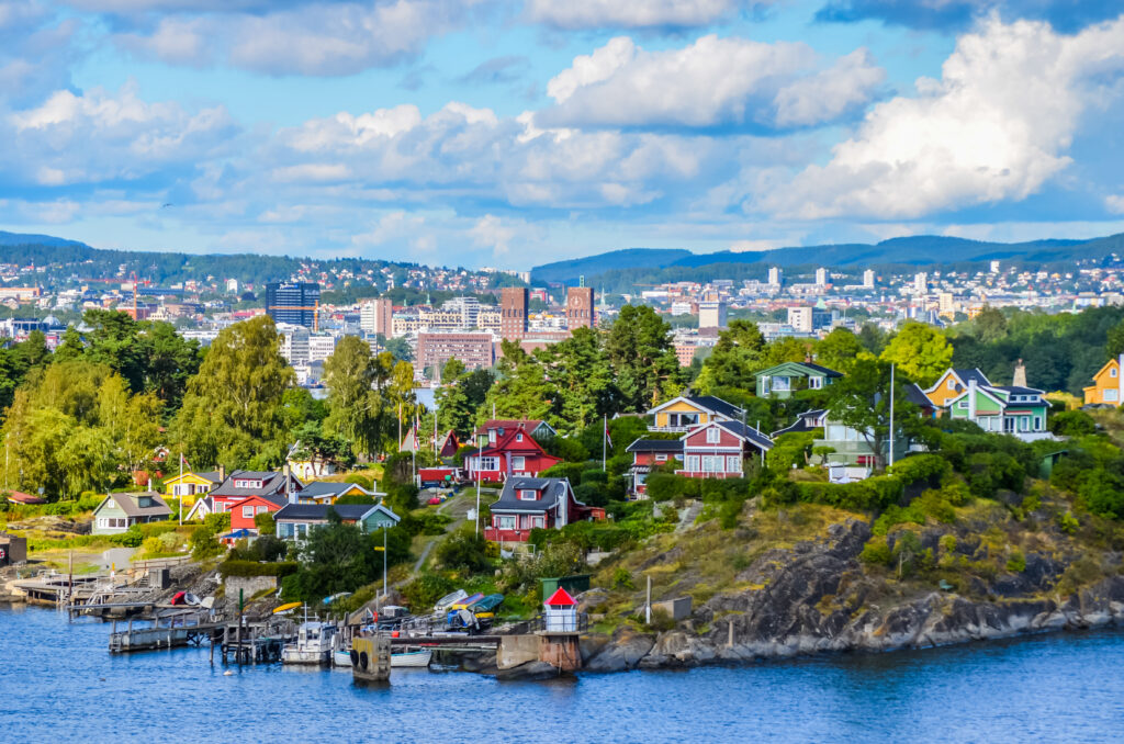 uitzicht oslo noorwegen Uitzicht over Oslo, Noorwegen