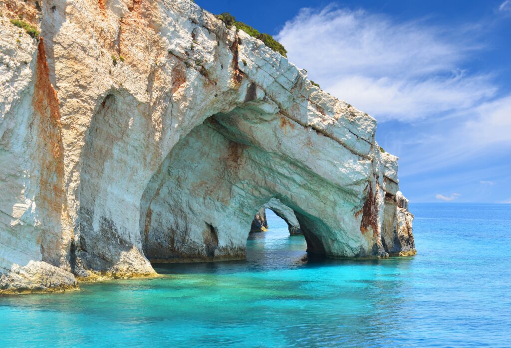 blauwe grotten zakynthos griekenland Blauwe grotten van Zakynthos in Griekenland