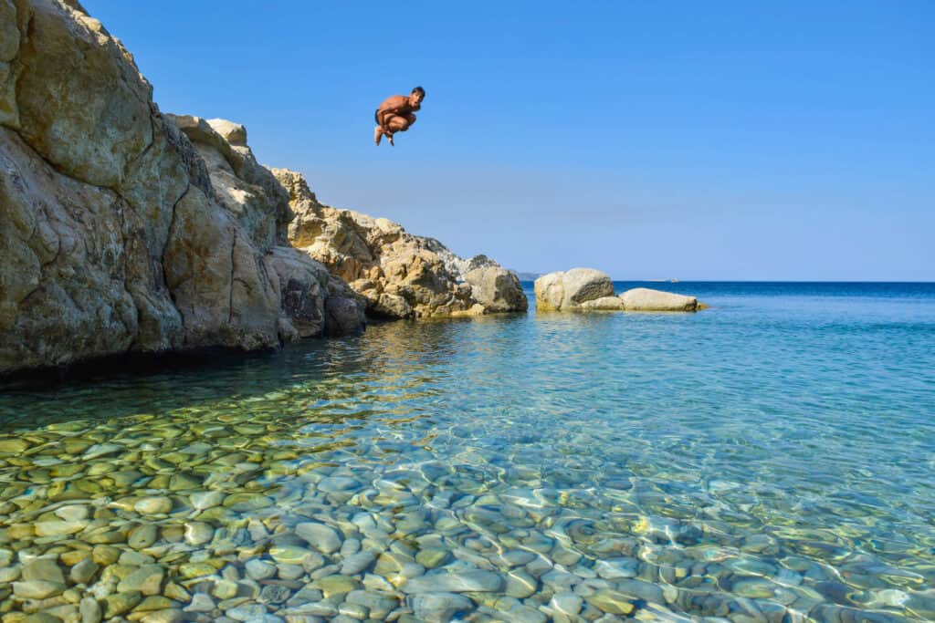 laganas zakynthos griekenland Duik in de zee