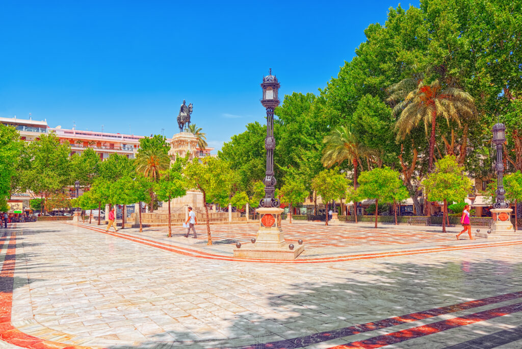 plaza nueva sevilla spanje Plaza Nueva in Sevilla, Spanje