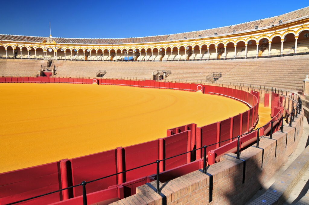 plaza toros sevilla spanje Plaza de Toros in Sevilla, Spanje