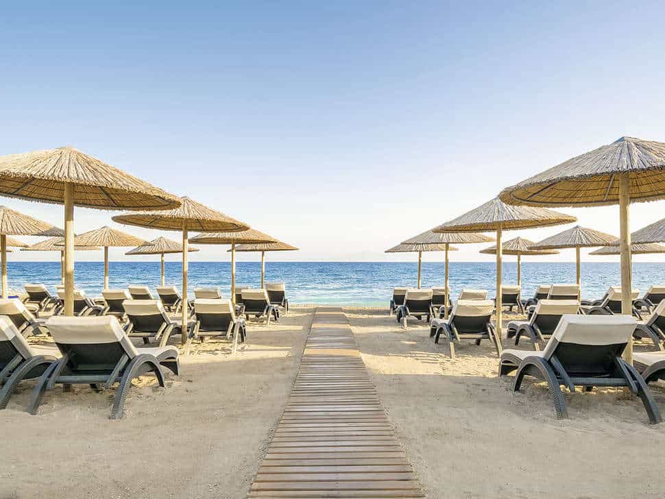 strand olympic palace resort in ixia rhodos griekenland Strand van Olympic Palace Resort in Ixiá, Rhodos, Griekenland