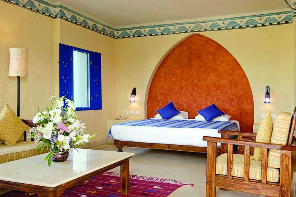 hotelkamer marina lodge in marsa alam rode zee egypte Hotelkamer van Marina Lodge in Marsa Alam, Rode Zee, Egypte